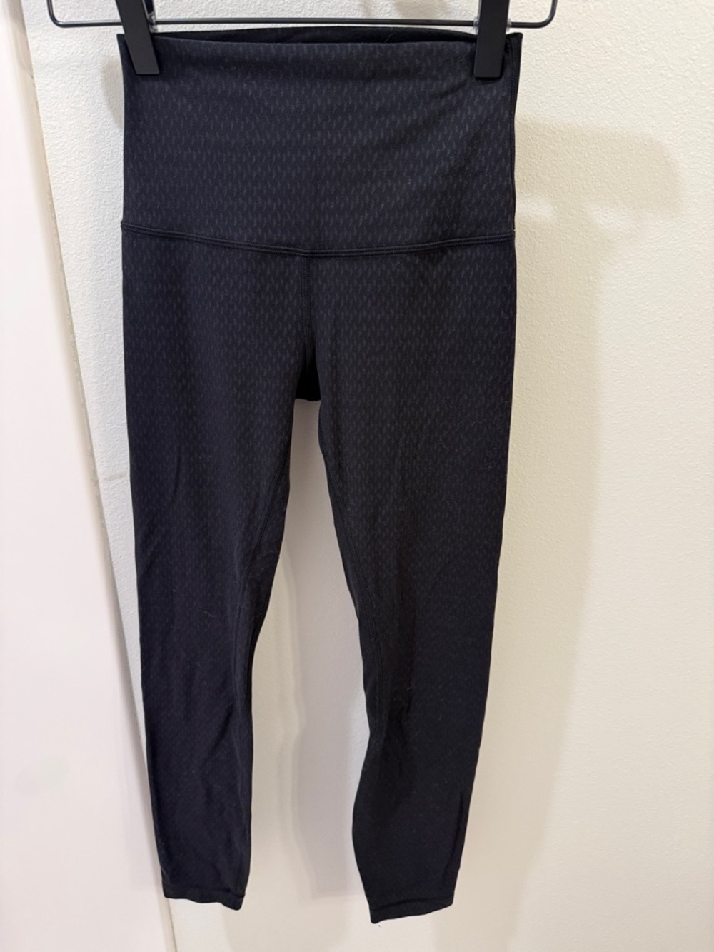 lululemon athletica Align 7/8 Black Textured High-Rise Leggings